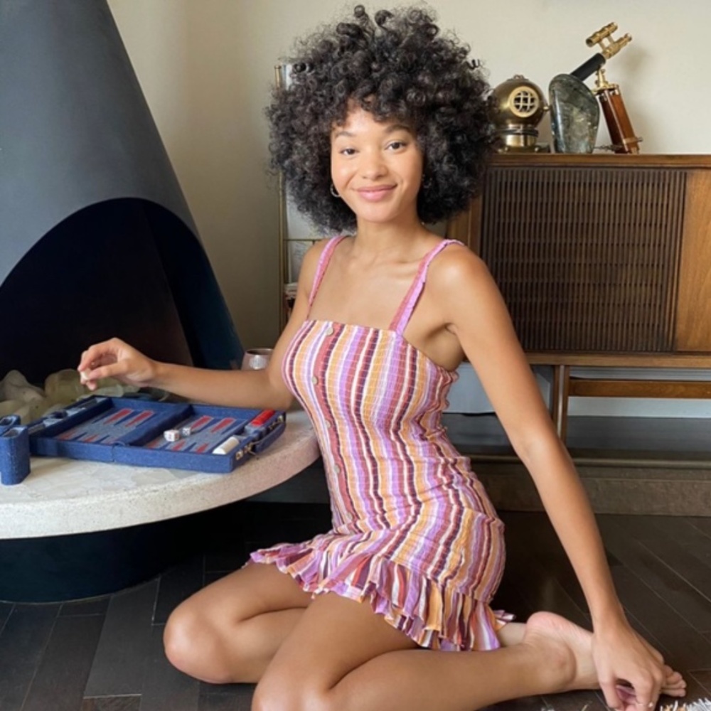 💕 MINKPINK Urban Outfitters Smocked Dress